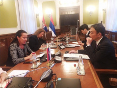 2 September 2022 National Assembly Deputy Speaker Snezana Paunovic in meeting with the Japanese Ambassador to Serbia 
